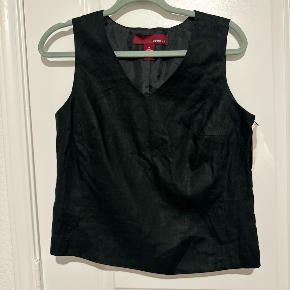 Merona Women's Vintage Line Sleeve Less Blouse